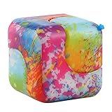 St.Mandyu Square Fidget Cube Dice Spinner 2 in 1 Relieves Stress and Anxiety Attention Decompression EDC Focus Toys (H03)