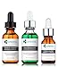 Vitamin C+E Serum + Phyto + Botanical Gel + Firming Eye Gel Advanced Formula +. Prevent / Lighten & Hydrate / Firm Eyes - 3 Combo Pack - 1 fl oz / 30 ml each.