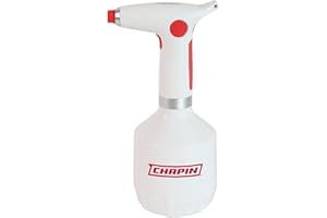 CHAPIN INTERNATIONAL Chapin 75004: 1-Liter USB-C Battery Powered Electric Sprayer, Rechargeable, Portable Garden and Plant Sprayer, Mister, for Outdoor and Indoor Plants and Small Gardens, Handheld Powered, White