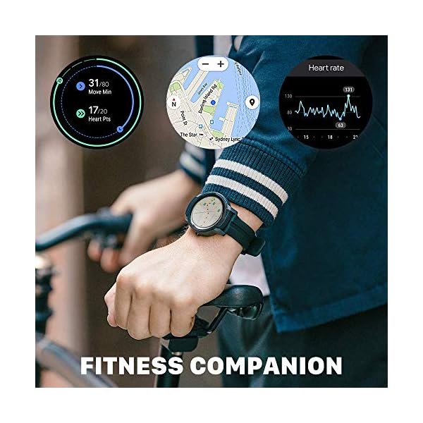 Ticwatch E2 Smartwatch, 5 ATM Waterproof, Swim-ready, Built-in GPS, Heart-rate Monitor, Google Assistant, Wear OS by…
