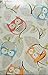 Crabtree Collection Owl Picnic Tablecloth with Flannel Backing Tablecloth for Picnic Table Outdoor Camping Tablecloth Reusable Picnic Tablecloth (Owls 60
