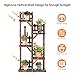 Giantex Wood Plant Stand Rack 5 Tier 6 Potted, Multiple Plant Stand Flower Pots Holder Display Shelf Rack Planter Indoor Outdoor for Garden Corner Balcony Patio Living Room