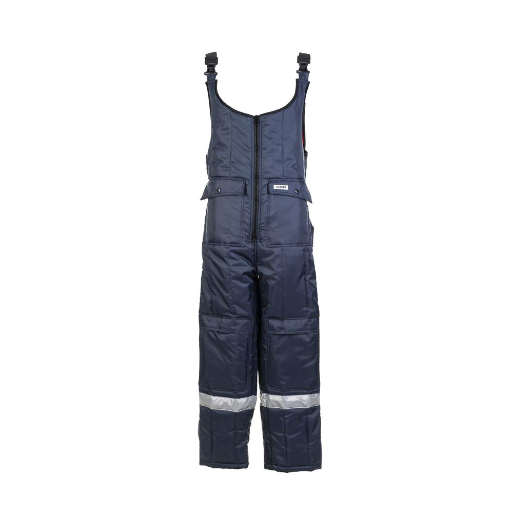 Planam 5123044 Size Small "Cold Storage" Dungarees - Marine Blue/Red