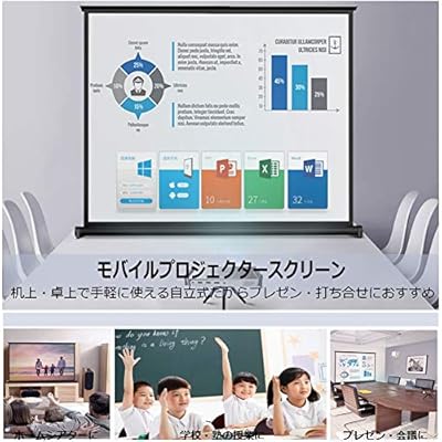 Mua Unic ポータブル プロジェクタースクリーン 自立式床置き型 吊り下げ ホームシネマプロジェクタ用 40インチ 4 3 Tren Amazon Nhật Chinh Hang Fado