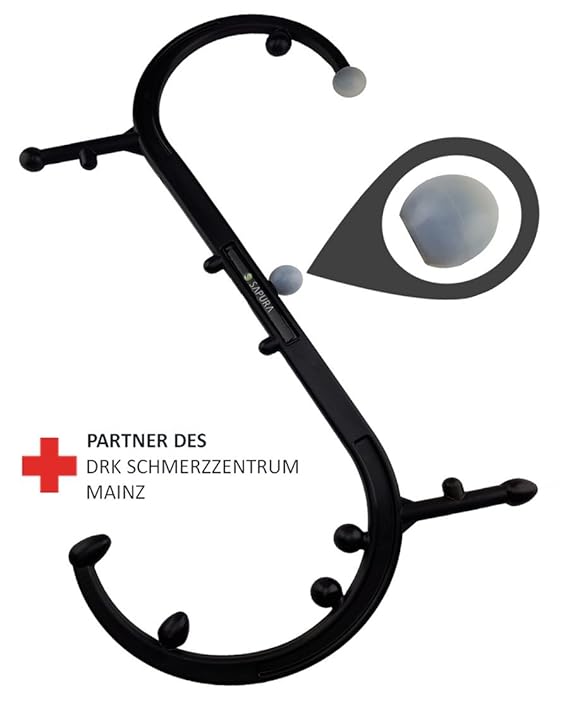 Triggerpunkt Massagegerät + Anwendungsheft ? Selbstmassagegerät ? Massagestab Rücken ? Trigger Stick ? Massage Haken