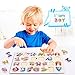 4 Pack Toddler Puzzles, Ezire Wooden Peg Puzzles for Kids - Numbers Puzzle, Alphabet Puzzle, Sea Creatures Puzzle, Tetris Puzzles Toy Perfect Pegged Puzzle for Baby Learning