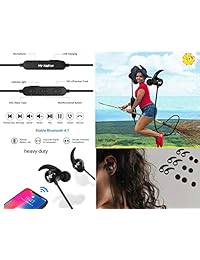 Mamut de energía. Deportes Auricular inalámbrico Bluetooth para el iPhone Android y la música con micrófono