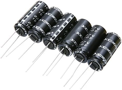 6pcs 2.7V 10F Cylindrical Ultra Super Farad Capacitor High Power Supply Electric Supercap For Meter MP3 Car Audio 26x10mm