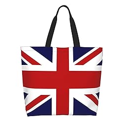 YSBYEIU Cute Uk Flag Tote Bag For Women Men Gifts