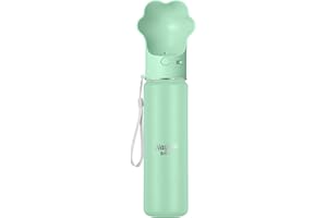 Waggle Bottle Stainless Steel Dog Travel Water Bottle, Vacuum Insulated Portable Dog Water Dispenser, Large Bottle with Drink Cup On The Go, Outdoor Walking, Hiking, Travel (Mint, 22oz)