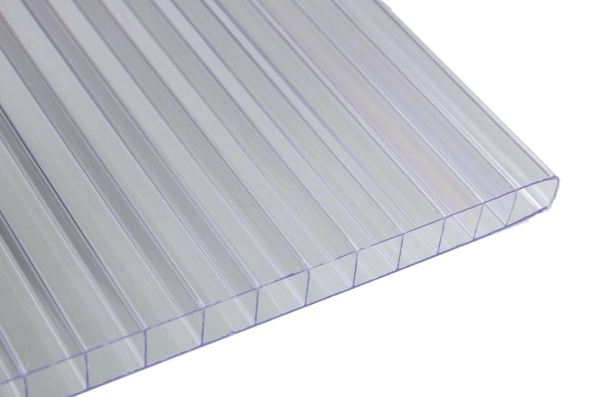 Photo 1 of ***** 5 PANELS TOTAL****** Falken Design Polycarbonate Roof Panel Twinwall (Multiwall) Clear 24 in. x 96 in. x 3/8 in. (8MM) Thick (Set of 2)