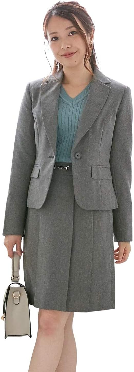 Amazon レディーススーツ Nissen ニッセン 小さいサイズ 美人度up洗えるスカートスーツ ニッセン商品 スカートスーツ 通販