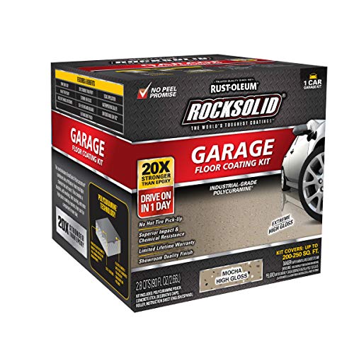 RustOleum 60009 Rocksolid Polycuramine Garage Floor Coating, 6 Piece
