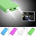 Mimgo Store 30000mAh USB 2 Port Power Bank Case 8x18650 Battery Charger Box DIY For Phone (Green)