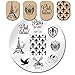 Born Pretty Nail Art Stamping Template Image Plate France Theme BP36