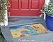 Toland Home Garden 800001 Beach Flip Flops Summer Door Mat 18x30 Inch Beach Outdoor Doormat for Entryway Indoor Entrance