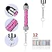 Mini Stylus 12Pcs Colorful Stylus Crystal Capacitive Mini Stylus Touch Jack Dust Cap Pen for iPhone Samsung Galaxy S6 Android Tablets Smartphones (12Pcs Mini Styluses Pens)