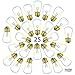 Fulton Illuminations S14 Replacement Light Bulbs, Outdoor Light Bulbs, Warm Clear Globe Bulbs fit E26/27 Candelabra Screw Base Sockets, 1.5 Inch Bulbs for Indoor or Outdoor Patio Decor, 25 Pack
