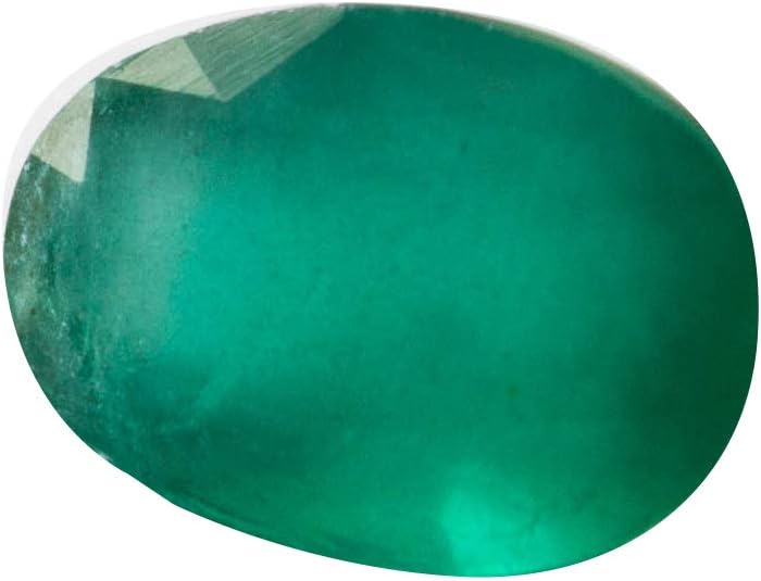 Green Natural Zambian Emerald Gemstone| 9 x 6.20 x 5 mm Oval Faceted Loose Cut Stone | 1.65 Carat |Jewelry making| Panna |Certified Gem|Ring Size Gemstone|AAA Quality|Healing May Birthstone