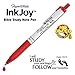 G.T. Luscombe Company, Inc. Paper:Mate InkJoy Bible Study Note Pen Kit | Comfortable, Fast Drying, Smooth No Bleed Ballpoint Pens | No Smearing or Fading | Vivid Multicolor- Set of 6
