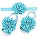 Roewell® 5 Sets of Baby's&Girl's HeadBands/Hair Bows and Barefoot Sandals Flower