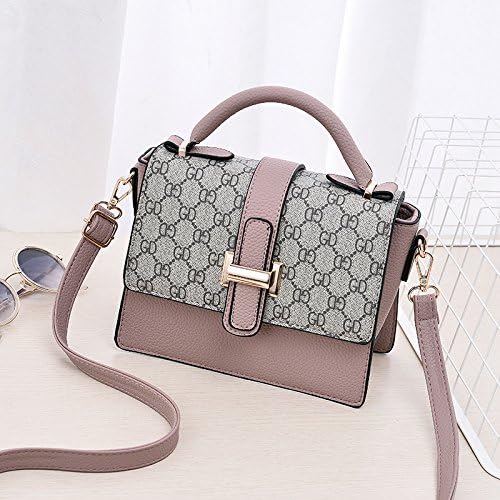 GMYAN Fashion leather Single Shoulder Satchel simple retro squares
