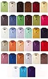 Men's Solid Color Cotton Blend Dress Shirt
