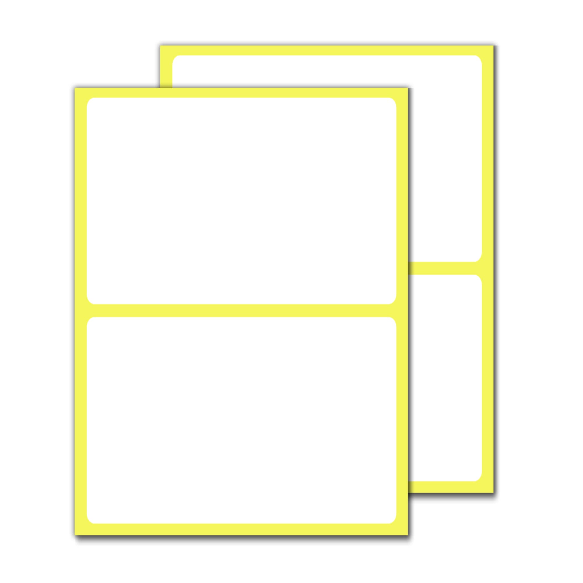 150 x 100 mm, 60 Pieces - Large White Sticky Labels Stickers