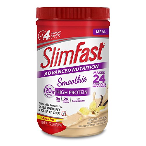 SlimFast Advanced Vanilla Cream Smoothie Mix, 22.02 oz SlimFast Advanced Vanilla Cream Smoothie Mix, 22.02 oz