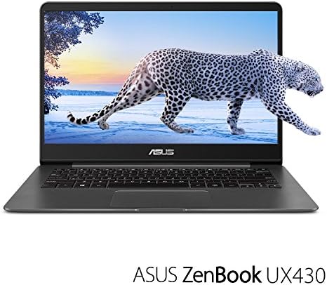 ASUS ZenBook UX430UA-DH74 Thin and light Ultrabook 14" FHD Laptop PC (Intel 8th Gen i7 Quad Core, 16GB RAM, 1TB SSD, 14 inch Full HD 1920 x 1080 Display, WiFi, Bluetooth, Win 10 Home) Quartz Grey
