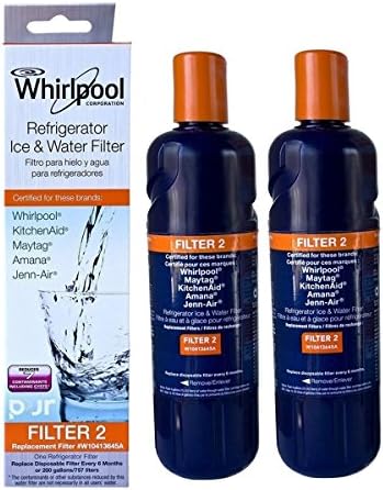 Whirlpool Pur Filter 2, W10413645A, EDR2RXD1 Refrigerator Water Filter (2pack)
