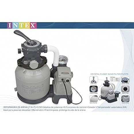 Intex Pompa Esterna Con Filtro A Sabbia Per Piscine Fino A