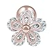 bodyjewellery 2pcs 16g 1/4 Cartilage Earring Stud Flower Barbell Forward Heilix Tragus Lobe Auricle Cartilage Bar Surgical Steel CZ - RG