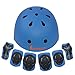 LANOVAGEAR Toddler Helmet for 3-8 Years Kids Helmet Knee Elbow Pads Wrist Guards Adjustable Bike Skating Skateboard Helmet for Kids
