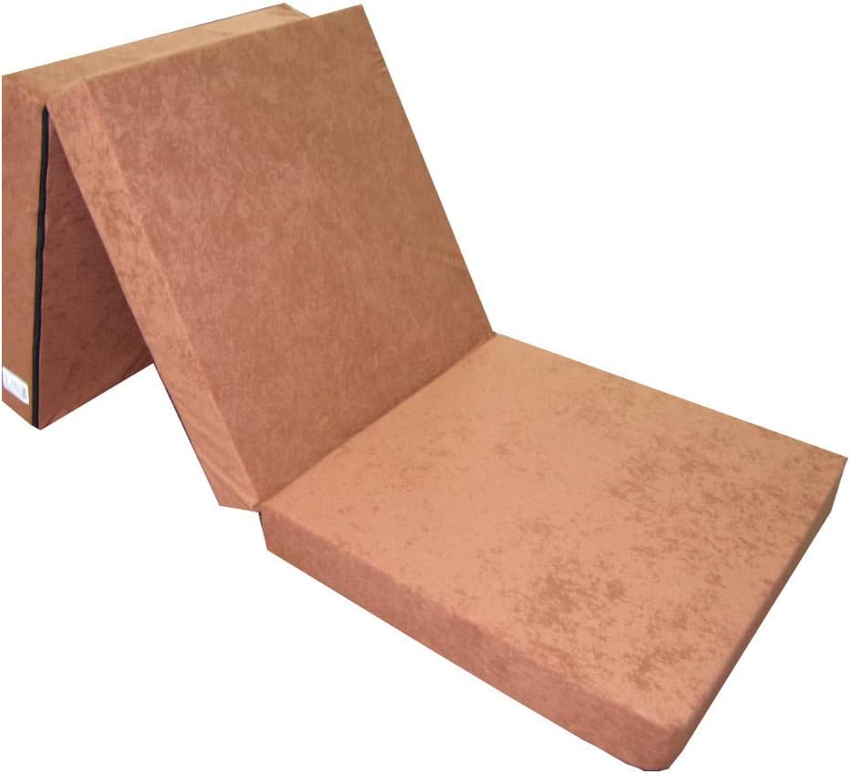 Folding mattresses z bed for adult and kids 195x65x8 cm (Light brown 1000) Amazon.co.uk