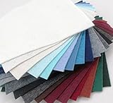 21 Felt Sheets - 6"X12" Winter Colors Collection - Made in USA - Merino Wool Blend Felt - OTR Felt