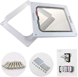 CEESC Large Cat Flap 4 Way Locking White Weatherproof Door Doorway 11x9.8 in view 6