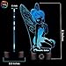 3D Optical Illusion Night Light - 7 LED Color Changing Lamp - Cool Soft Light Safe For Kids - Solution For Nightmares - Disney Fairy Tinker Bell Peter Pan