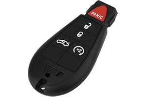 eMagTech 5 Buttons Remote Control Key with Circuit Board 433 MHz Compatible with Chrysler 300 Compatible with Jeep Cherokee