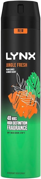 Lynx XXL Jungle Fresh Body Spray 250ml Pack of 3 48H Sweat Protection Deodorant view 2