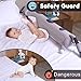 Inflatable Bed Rails for Toddlers, (2-Pack) EONSIX Baby Safety Bed Rail Cartoon Style Pillow Guard Bumpers for Home, Travel.