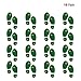 St.particks Day Decorations, Konsait St.Patrick Leprechaun Footprint Floor Decals Removable Shamrock Foot Stickers for Window Walls Saint Patty's Day Party Favors Supplies Decoration(16 Pairs)