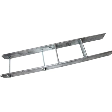 H-Anker 161 mm für Carport verzinkter Pfostenträger INKLUSIVE SCHRAUBEN 800 mm hoch 8 mm dick für Kanthölzer 16x16 cm