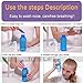 TONELIFE Sinus Rinse Kit 300ml+5Packets Nasal Salt -Nasal Wash Saline Packet Refills-Nose Cleaner-Neti Pot with Powdered Saline Convenient Packets for Adult Kids Nose Clean