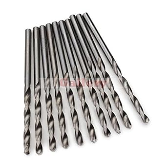 Generic 3 Sets Lot 10pcs 3.0mm Micro Hss Twist Drill Bits Straight Shank Auger for Electrical Sharpening Drill Bit Drill Bit Set