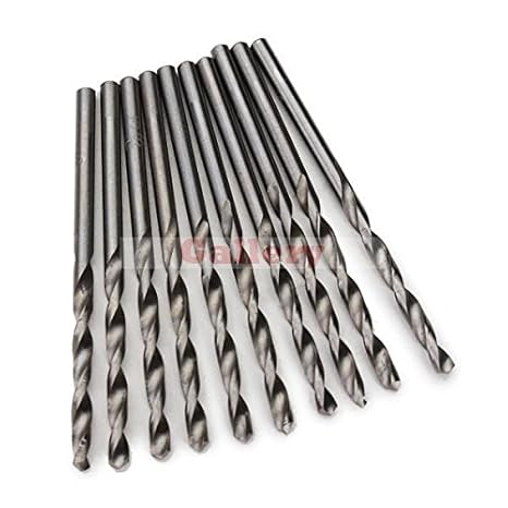 Generic 10 Pcs 3.5mm Micro Hss Twist Drill Bits Straight Shank Auger Bits for Electrical Drill 3 Sharpening Drill Bits Drill Bit