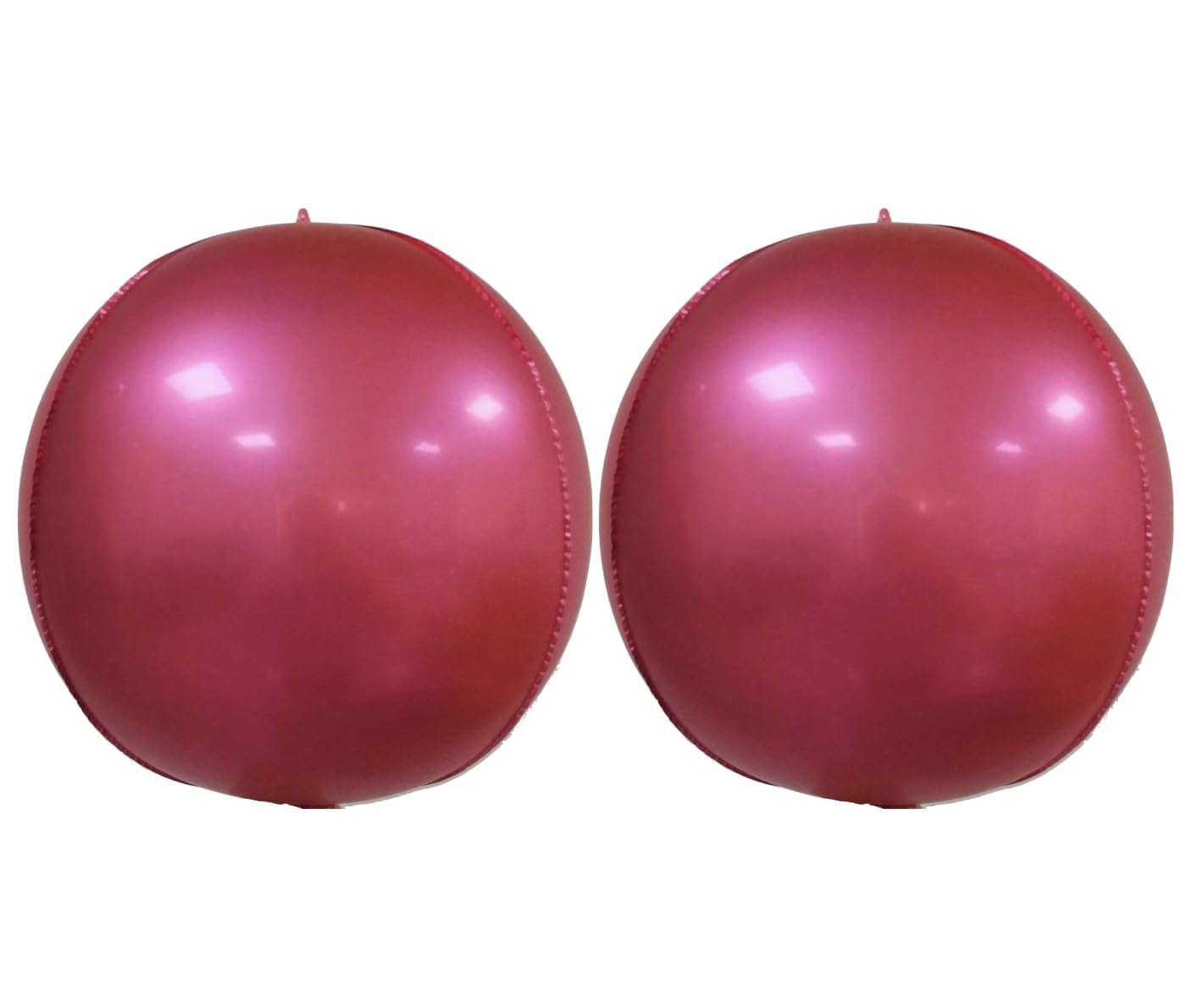 Metallic Red 4D Foil Balloon, 55cm (2 pack)