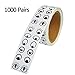 Baotongle 1000 Pairs Cute Colorful Eye Stickers Labels