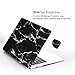 ZINMARK 13 Inch Laptop Case Cover Compatible with MacBook Air 13.3 Inch A1369 / A1466, Plastic Folio Hard Cover Casee - Black Marble