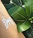 BMC 8 Sheet Set Ornate Lace Shaped Black Color Temporary Body Art Tattoos